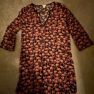 J Crew Flamingo dress